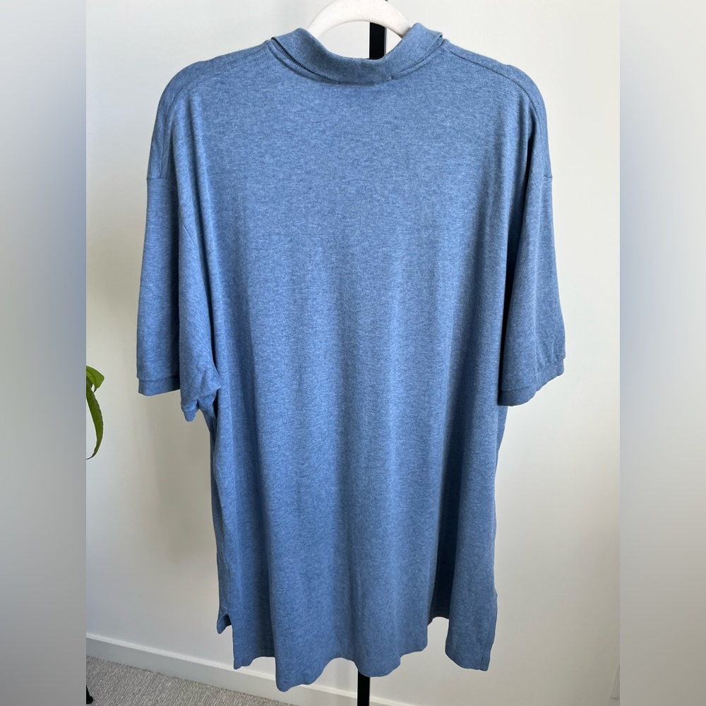 Polo Ralph Lauren Heather Blue Polo Shirt Yellow Pony XXL Preppy Classic - Picture 4 of 7